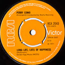 Perry Como : It's Impossible / Long Life, Lots Of Happiness (7", Single, Kno)