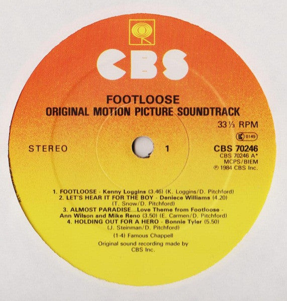 Various : Footloose - Original Soundtrack Of The Paramount Motion Picture (LP)