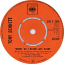 Tony Bennett : (Where Do I Begin) Love Story (7", Single)