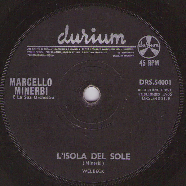 Marcello Minerbi E La Sua Orchestra : Zorba's Dance (7", Single)