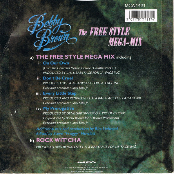 Bobby Brown : The Free Style Mega-Mix (7", Single)