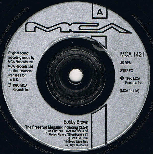 Bobby Brown : The Free Style Mega-Mix (7", Single)