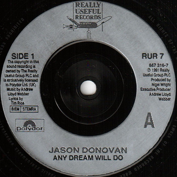 Jason Donovan : Any Dream Will Do (7", Single)