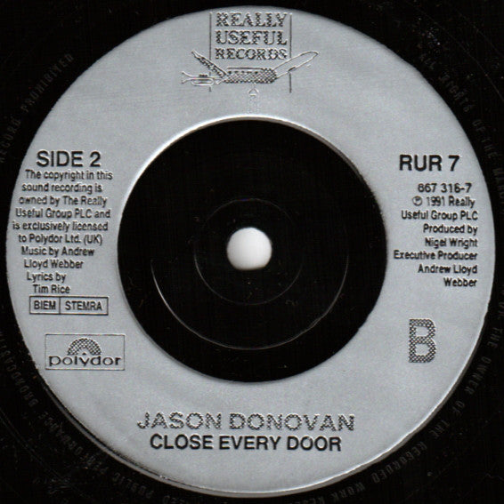 Jason Donovan : Any Dream Will Do (7", Single)