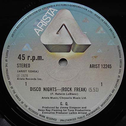 GQ : Disco Nights-(Rock Freak) (12", Single)