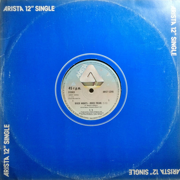 GQ : Disco Nights-(Rock Freak) (12", Single)