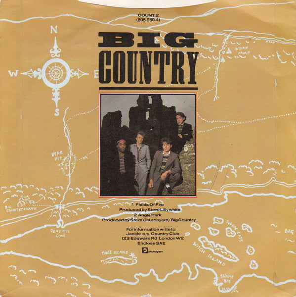 Big Country : Fields Of Fire (7", Single, Sil)