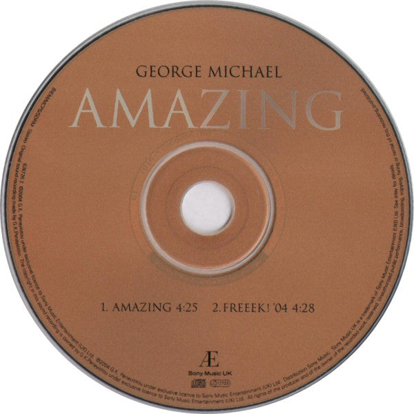 George Michael : Amazing (CD, Single)