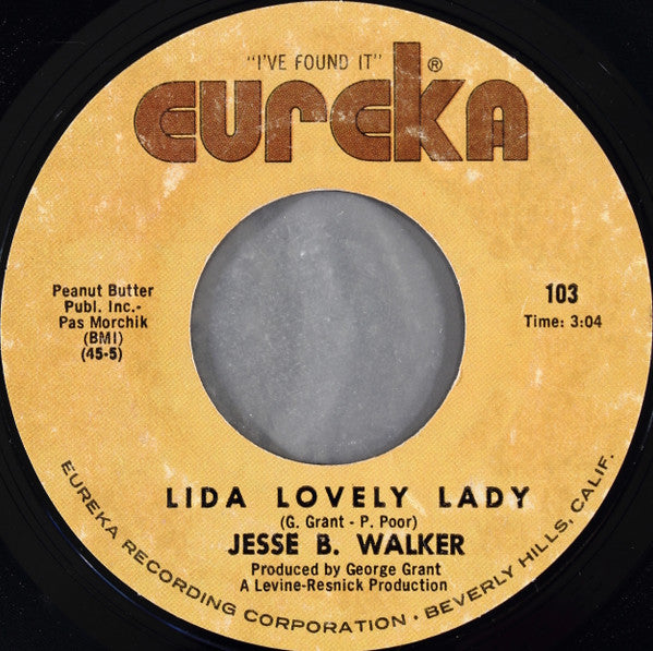 Jesse B. Walker : Lida Lovely Lady (7", Styrene)