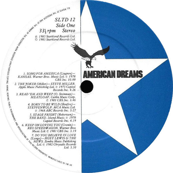 Various : American Dreams (2xLP, Comp, Gat)