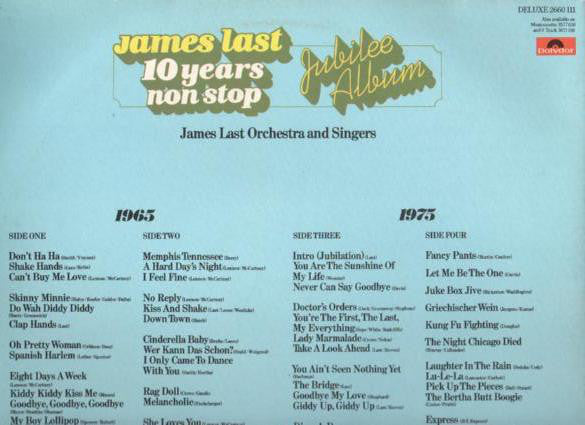 James Last : 10 Years Non Stop - Jubilee Album (2xLP, Comp)