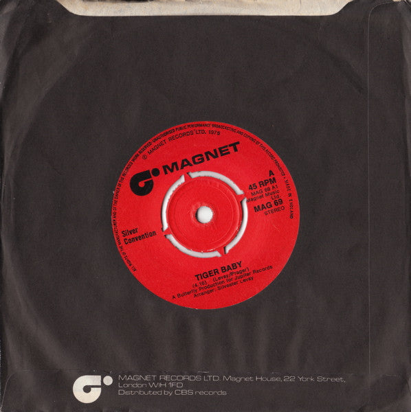 Silver Convention : Tiger Baby / No, No, Joe (7", Single, Sol)