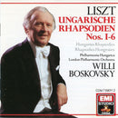 Franz Liszt, Philharmonia Hungarica, London Philharmonic Orchestra, Willi Boskovsky : Ungarische Rhapsodien Nos. I-6 (CD, Comp, RM)
