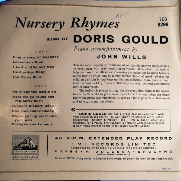 Doris Gould : Nursery Rhymes (7", EP)