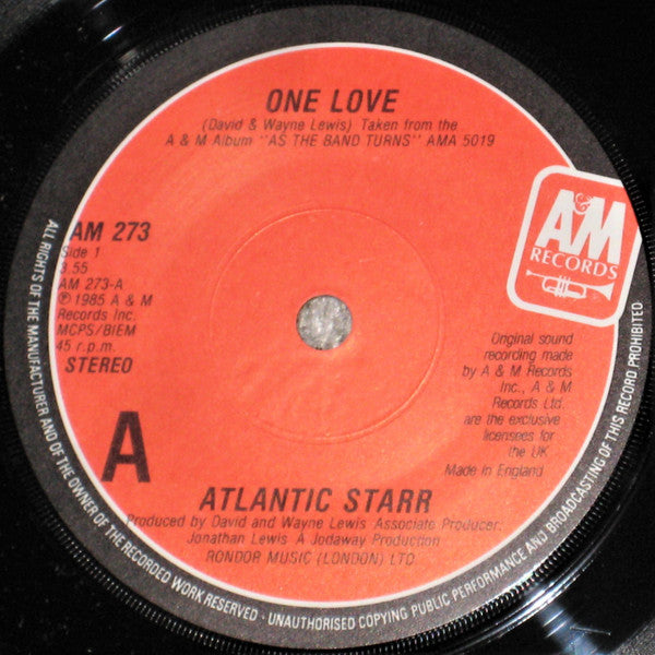 Atlantic Starr : One Love  (7", Pap)
