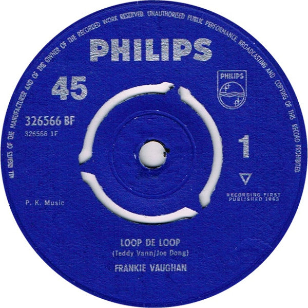 Frankie Vaughan : Loop De Loop (7", Single, RP, 3-P)