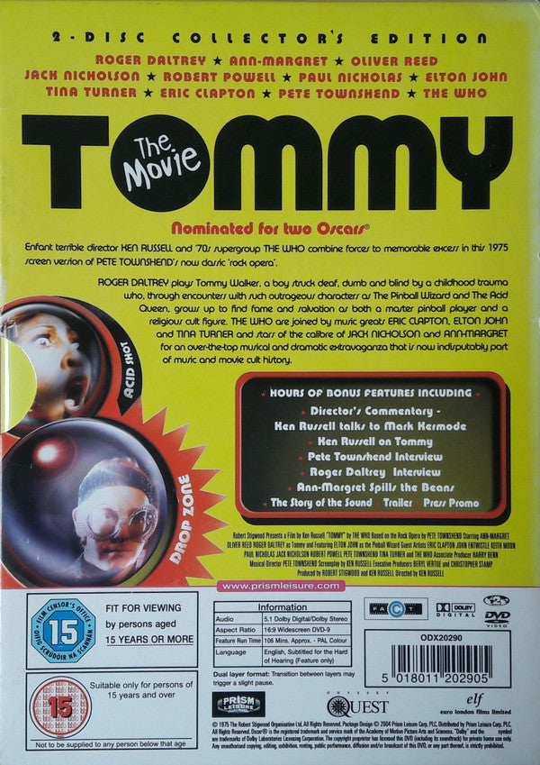 The Who : TOMMY The Movie (2xDVD-V, RM, Sli)