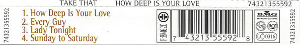 Take That : How Deep Is Your Love (CD, Single, CD1)