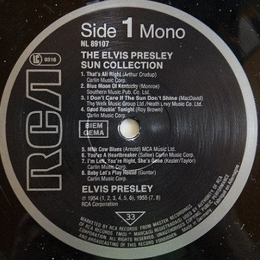 Elvis Presley : The Sun Collection (LP, Comp, Mono, RE)