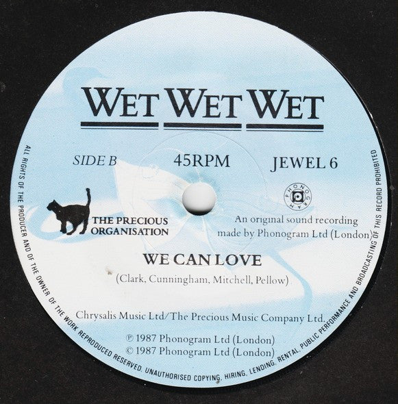 Wet Wet Wet : Angel Eyes (Home And Away) (7", Single, Pap)