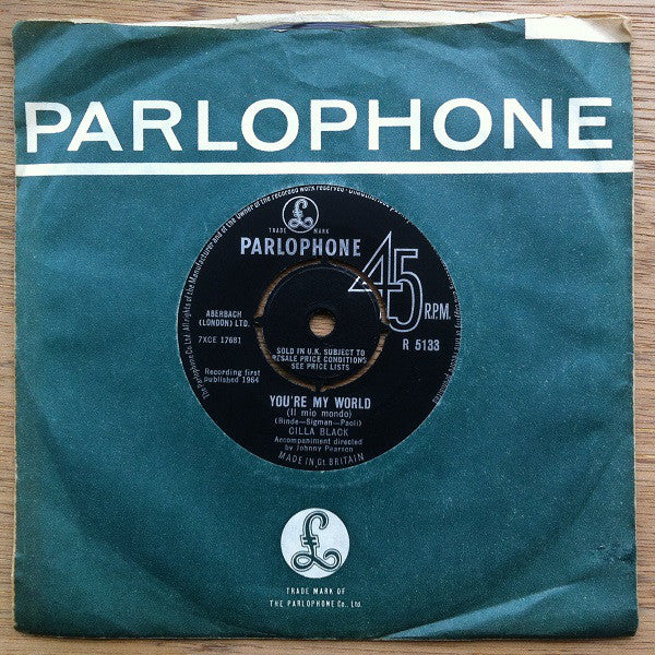 Cilla Black : You're My World (Il Mio Mondo) (7", Single)