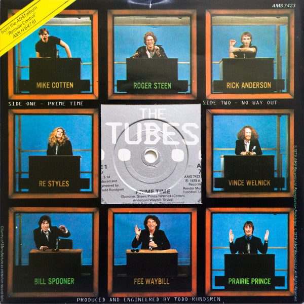 The Tubes : Prime Time (7", Single, Whi)