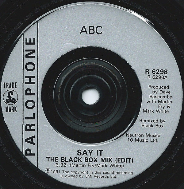 ABC : Say It (The Black Box Mix) (7")