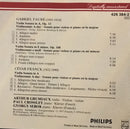 Gabriel Fauré, César Franck - Arthur Grumiaux, Paul Crossley (2), György Sebök : The Violin Sonatas (CD, Comp, RE, RM)