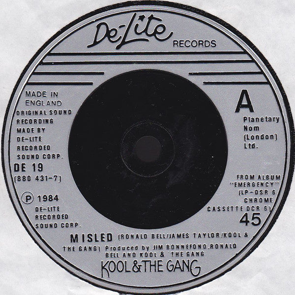 Kool & The Gang : Misled (7", Single, Sil)