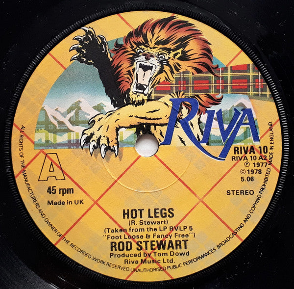 Rod Stewart : I Was Only Joking / Hot Legs (7")