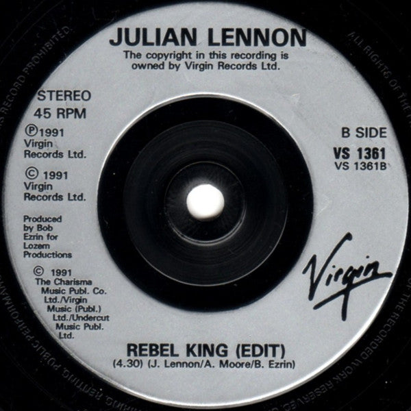 Julian Lennon : Saltwater (7", Single)