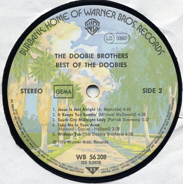 The Doobie Brothers : Best Of The Doobies (LP, Comp)