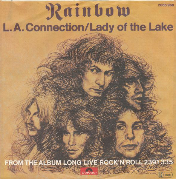 Rainbow : L.A. Connection (7", Single, Red)