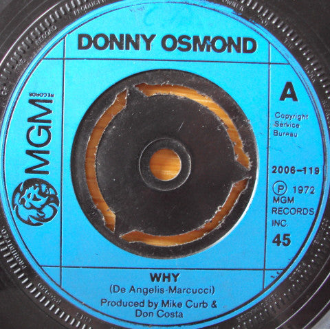 Donny Osmond : Why (7")