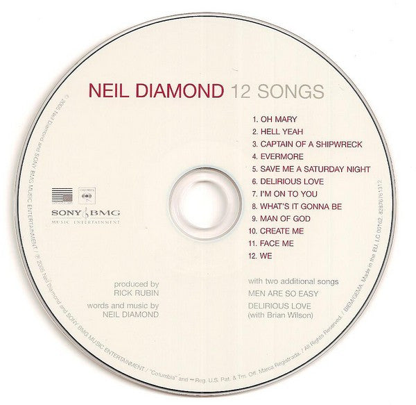 Neil Diamond : 12 Songs (CD, Album, Dig)