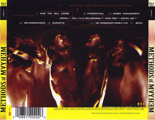 Methods Of Mayhem (2) : Methods Of Mayhem (CD, Album, Enh)