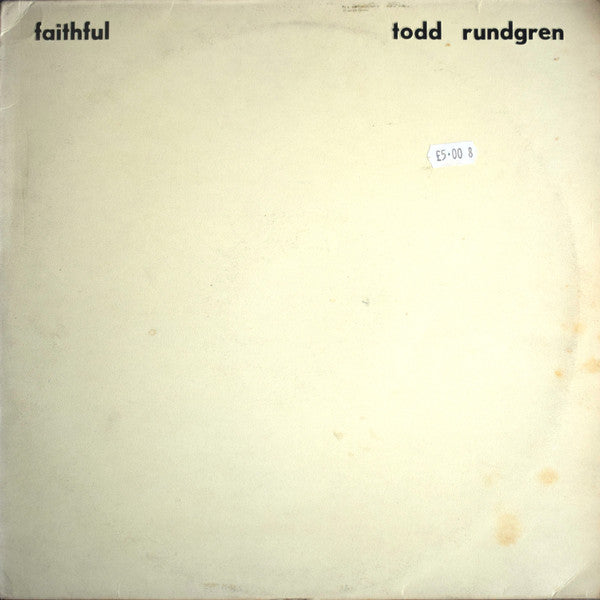 Todd Rundgren : Faithful (LP, Album)