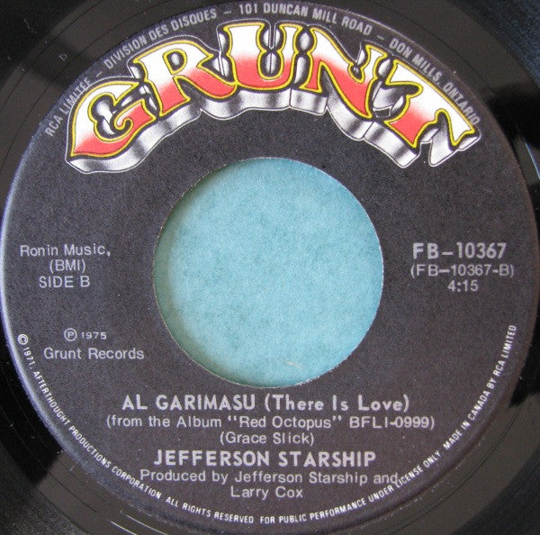 Jefferson Starship : Miracles (7", Single)