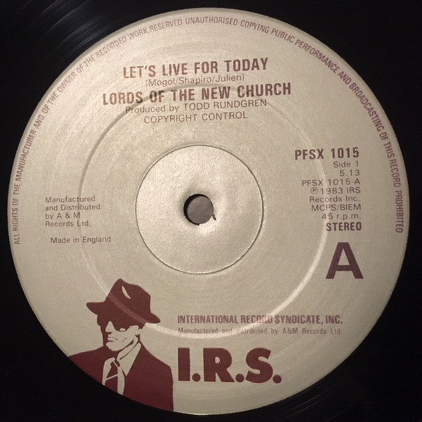 Lords Of The New Church : Live For Today (Special Extended Version) (12")