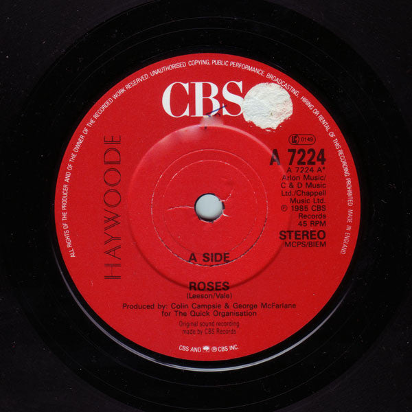 Haywoode : Roses (7", Single, RE)