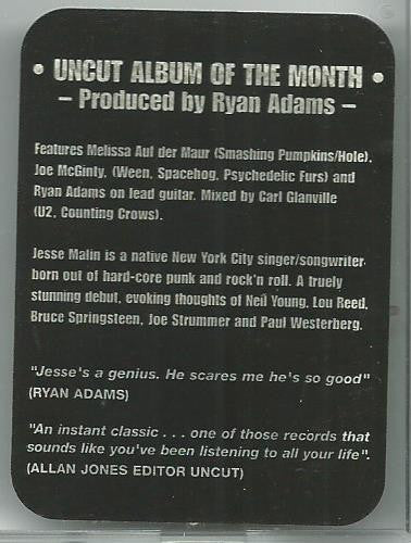 Jesse Malin : The Fine Art Of Self Destruction (CD, Album)