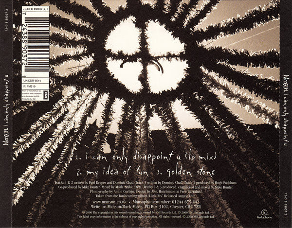 Mansun : I Can Only Disappoint U (CD, EP, CD2)