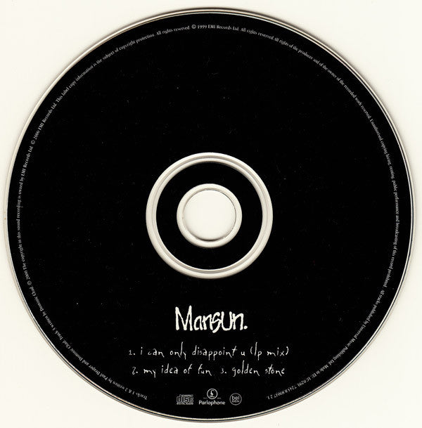 Mansun : I Can Only Disappoint U (CD, EP, CD2)