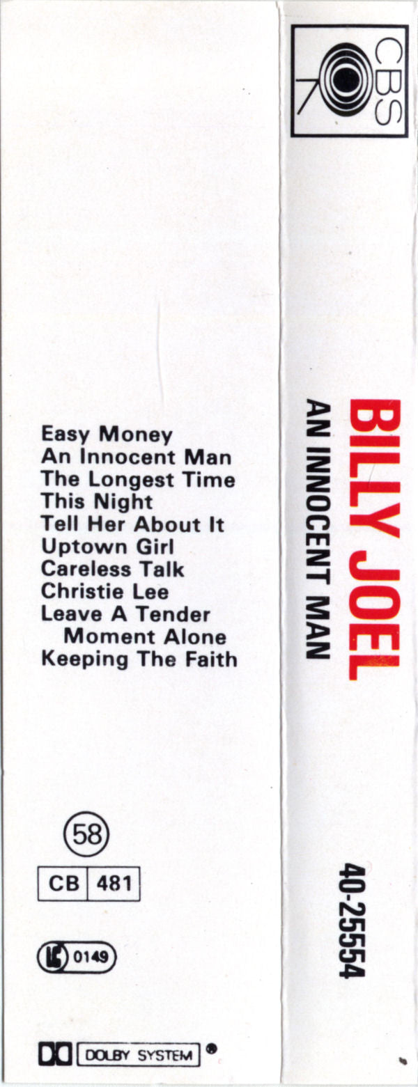 Billy Joel : An Innocent Man (Cass, Album)