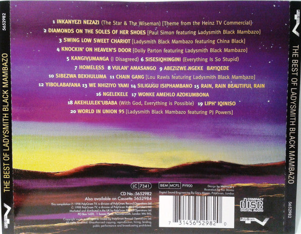 Ladysmith Black Mambazo : The Best Of Ladysmith Black Mambazo (The Star And The Wiseman) (CD, Comp, PMD)