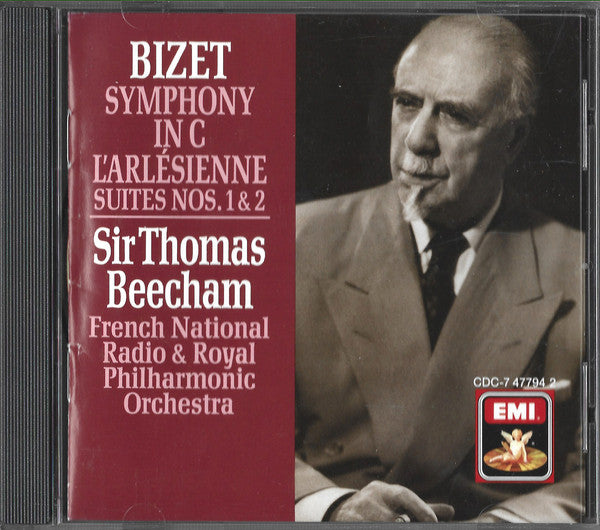 Georges Bizet, Sir Thomas Beecham : Symphony In C, L'Arlésienne - Suites Nos. 1 & 2 (CD, Comp, Club)