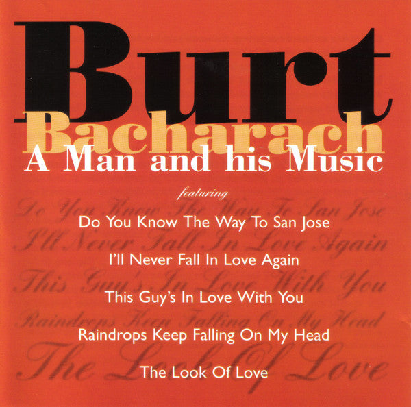 Burt Bacharach : A Man And His Music (CD, Comp, RE)