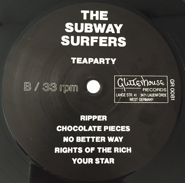 The Subway Surfers : Tea Party (LP, Album)