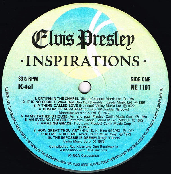 Elvis Presley : Inspirations (LP, Comp)