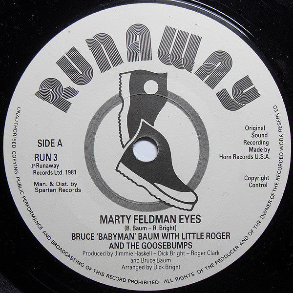 Bruce Baum With Little Roger & The Goosebumps : Marty Feldman Eyes (7", Single)